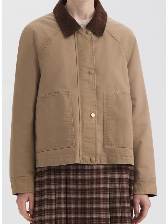 Hunter Jackets & Blazers - Hunter Jacket Brown Corduroy Collar Utility Jacket NWT